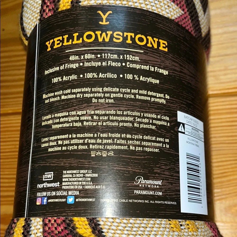 Yellowstone Dutton Ranch Throw - Picture 3 of 3